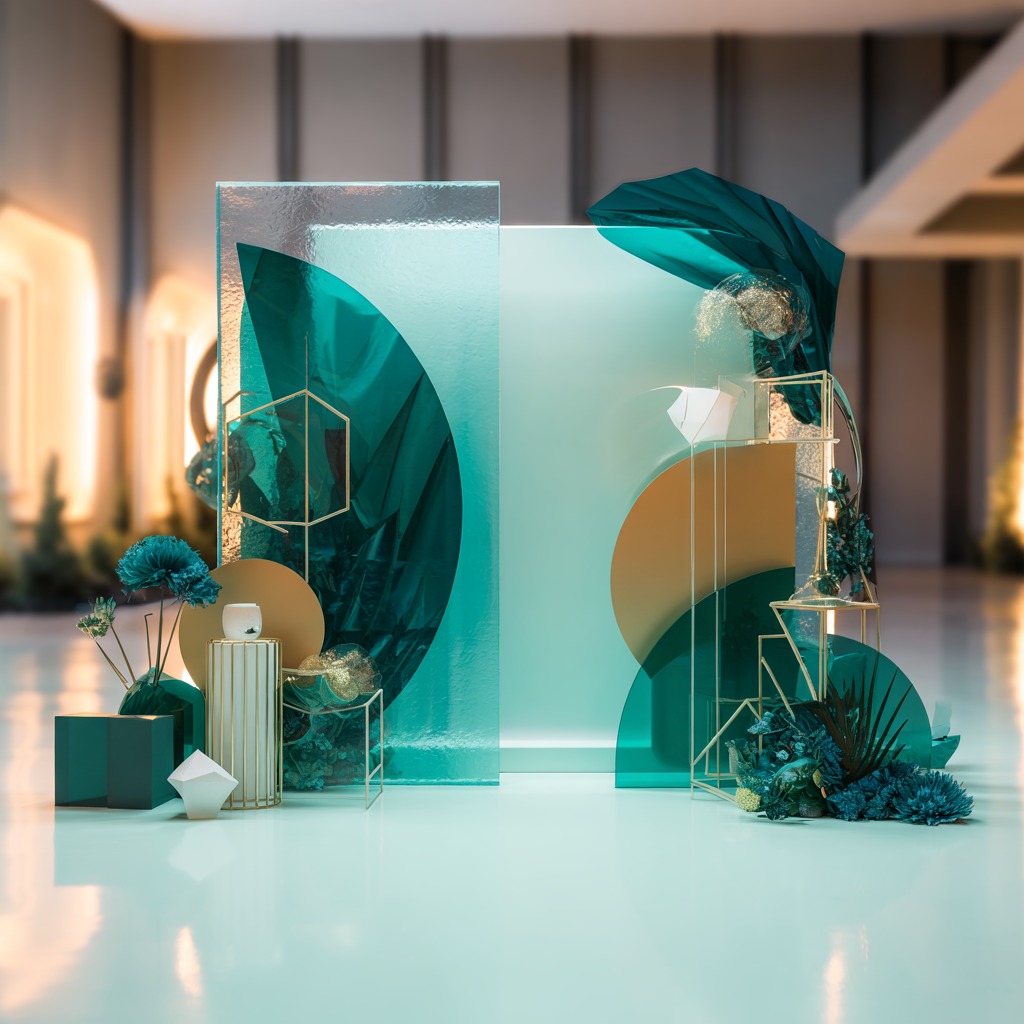 Custom photo zone with backdrop